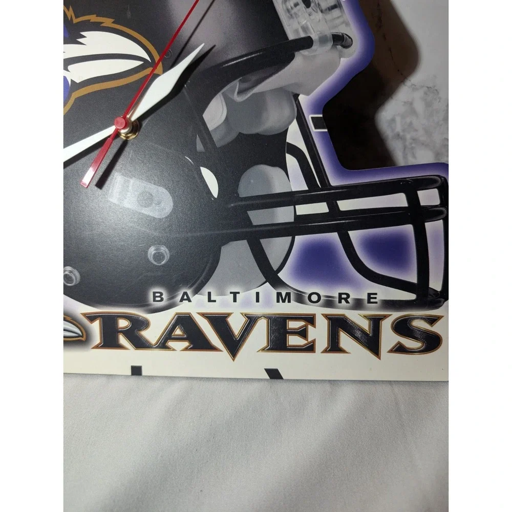 NFL Baltimore Ravens Helmet Wincraft Sports Clock 12.5